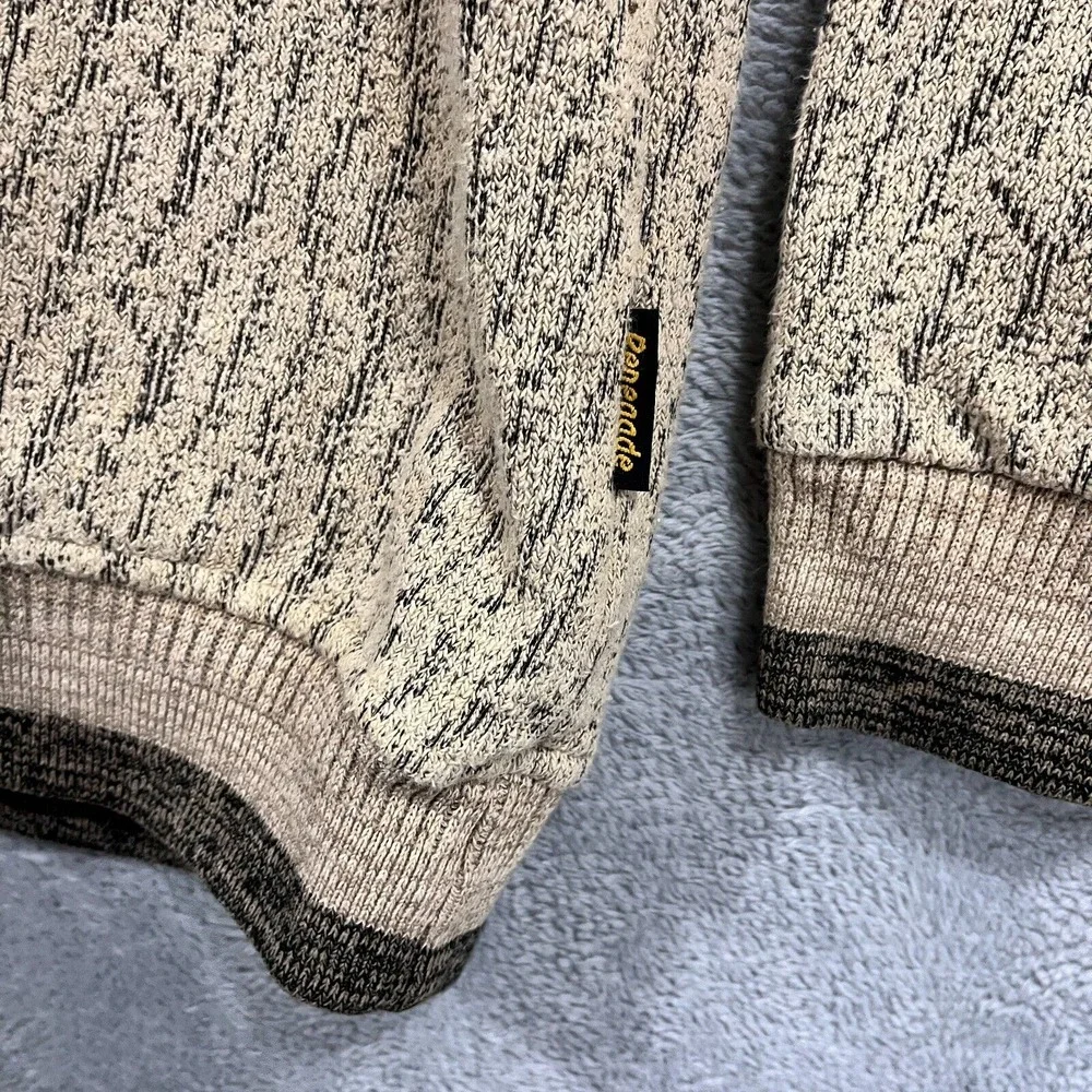 VTG 90s Sweater‎ Mens La Oatmeal Alaska Knit Style USA Made Western Y2K